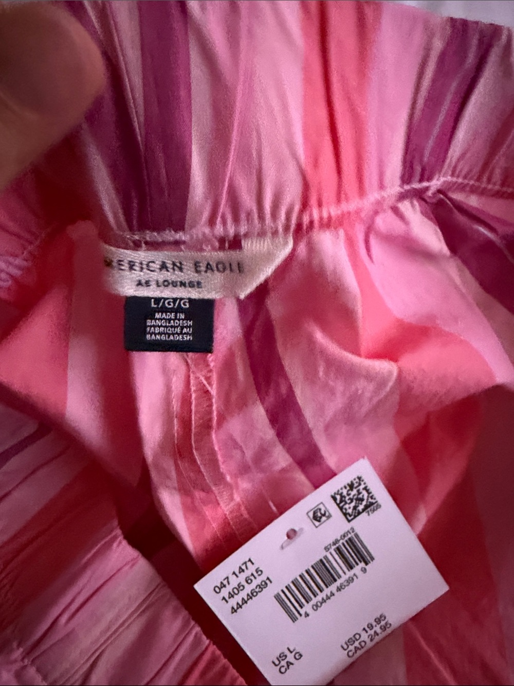 American Eagle Outfitters Pink & Magenta Striped lounge shorts - Picture 6 of 6